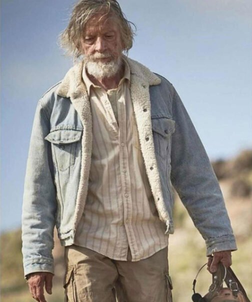 The Leftovers Kevin Garvey Denim Shearling Jacket - Image 2