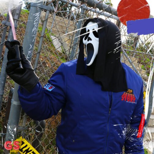 Scream Kenny Top Story Crew Bomber Jacket - Image 3
