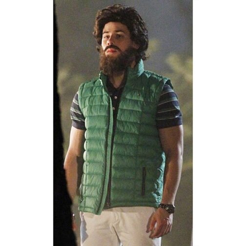 Scream Queens Nick Jonas Green Puffer Vest - Image 2