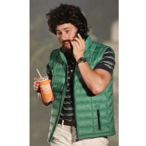 Scream Queens Nick Jonas Green Puffer Vest - Image 5