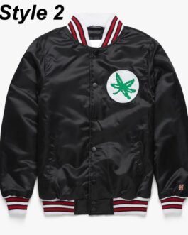Ohio Script Blackout Gameday Black Satin Jacket
