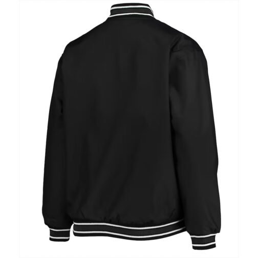 Front Hit Seattle Kraken Poly-Twill Black Jacket - Image 2