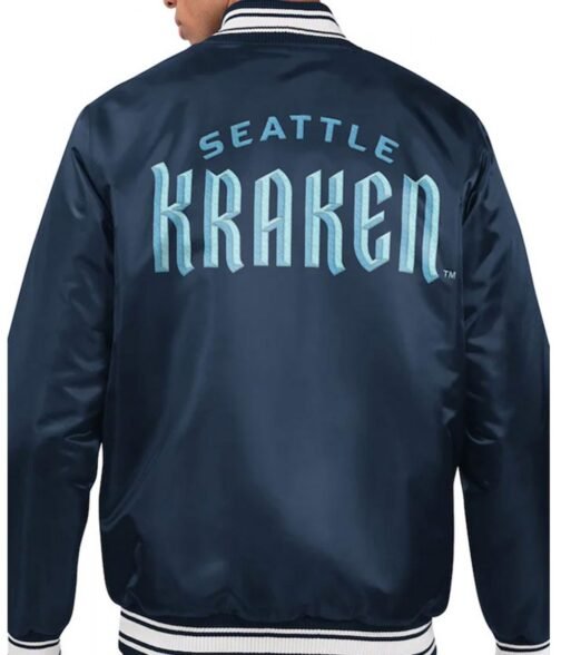 Seattle Kraken Blue Starter Jacket - Image 2