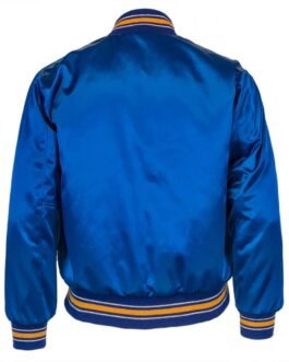 1982 Seattle Mariners Bomber Blue Satin Jacket