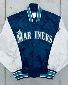 1990’s Seattle Mariners Dugout Navy and Silver Jacket