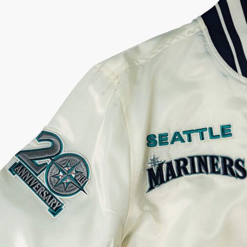 Seattle Mariners 1997 Longball Satin Jacket - Image 5