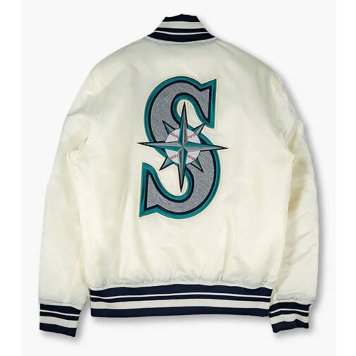 Seattle Mariners 1997 Longball Satin Jacket - Image 4
