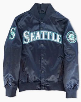 Seattle Mariners Classic Navy Satin Jacket