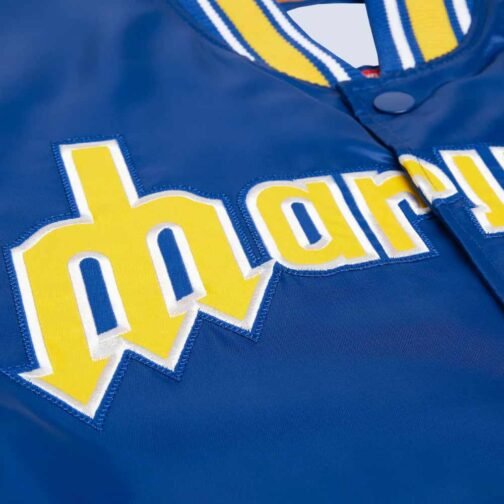 Seattle Mariners Classic Royal Satin Jacket - Image 3