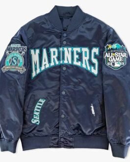 Seattle Mariners Crest Satin Jacket