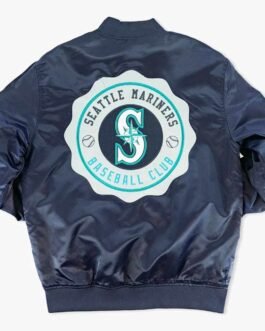 Seattle Mariners Crest Satin Jacket