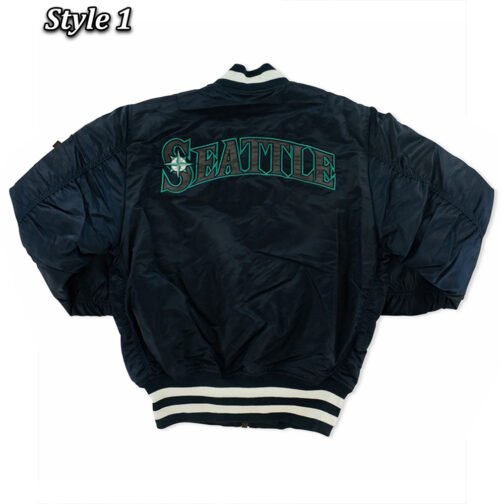 Seattle Mariners MA-1 Bomber Jacket - Image 3
