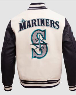 Seattle Mariners Retro Classic Rib Varsity Jacket