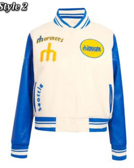 Retro Classic Rib Seattle Mariners Varsity Jacket