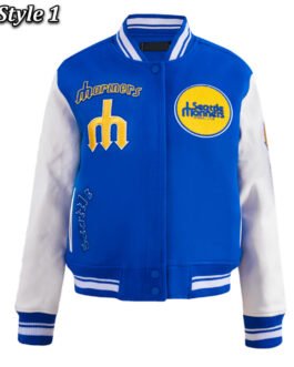 Retro Classic Rib Seattle Mariners Varsity Jacket