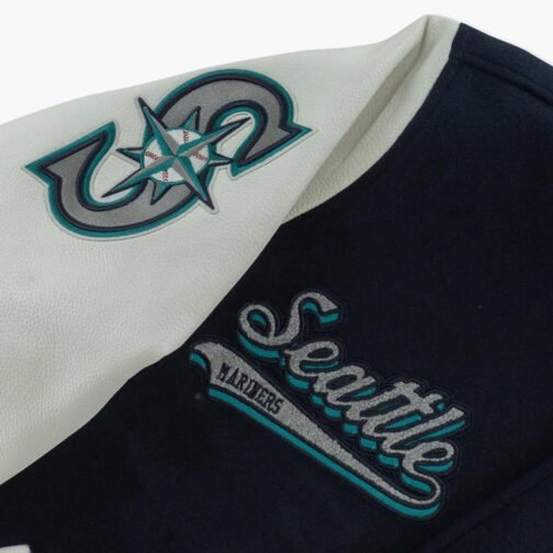 Seattle Mariners Script Tail Varsity Jacket - Image 4