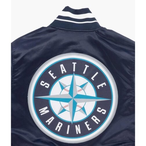 Seattle Mariners Script Tail Navy Jacket - Image 2