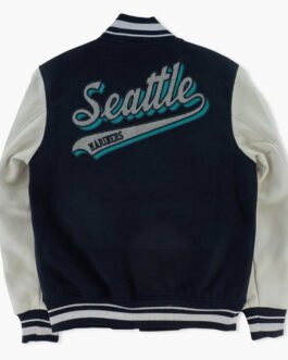 Seattle Mariners Script Tail Varsity Jacket