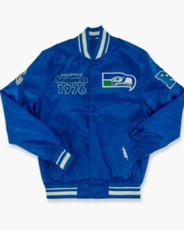 Seattle Seahawks Cream Throwback Classic Jacket