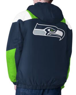 Seattle Seahawks Charger Half-Zip Pullover Jacket