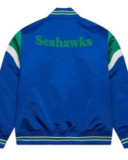 Seattle Seahawks Heavyweight Royal Satin Jacket