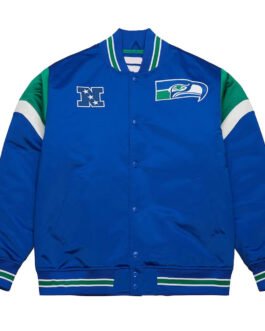 Seattle Seahawks Heavyweight Royal Satin Jacket