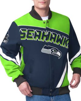 Seattle Seahawks Maximum Racing Navy Jacket