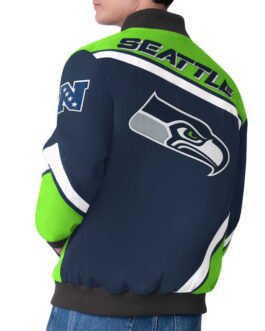 Seattle Seahawks Maximum Racing Navy Jacket