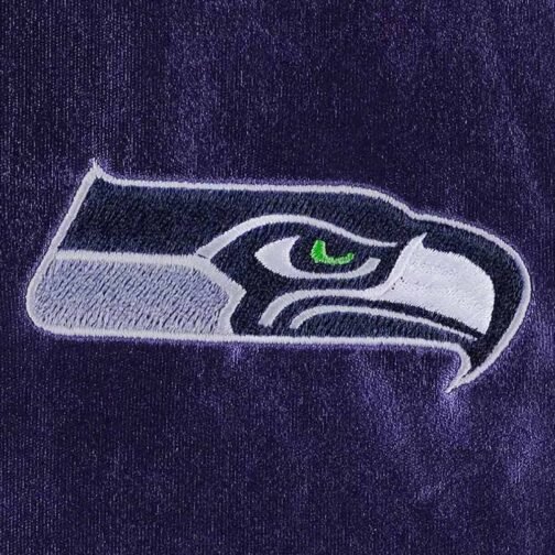 Seattle Seahawks Metallic Navy Jacket - Image 4