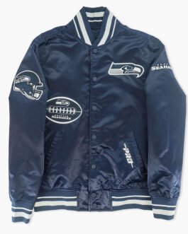 Seattle Seahawks Olde Time Football Navy Jacket