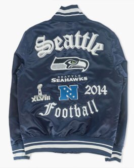 Seattle Seahawks Olde Time Football Navy Jacket