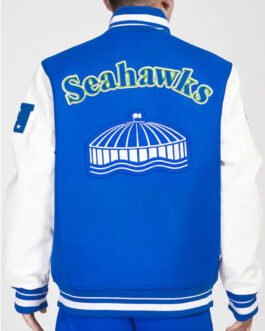 Retro Seattle Seahawks Classic Rib Varsity Jacket