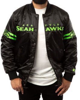 Seattle Seahawks Starter Bomber Black Jacket