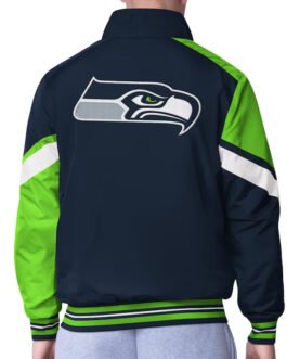 Seattle Seahawks Strong Arm Navy Full-Zip Jacket