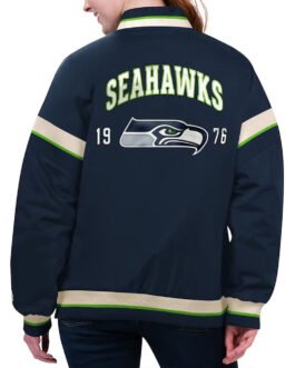 Seattle Seahawks Tournament Navy Varsity Jacket