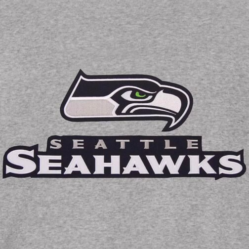 Seattle Seahawks Varsity Gray and Navy Wool Jacket - Image 5
