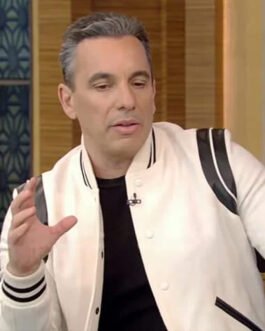 Sebastian Maniscalco Live With Kelly and Ryan Teddy Varsity Jacket