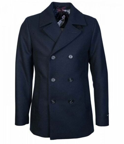 Sebastian Stan The Falcon and The Winter Soldier Blue Peacoat - Image 6