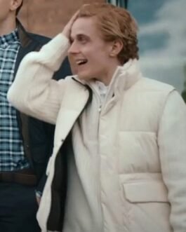 Axel Bøyum Blasted White Puffer Vest