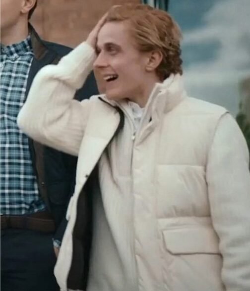 Axel Bøyum Blasted White Puffer Vest