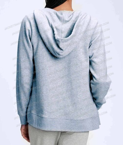 Secret Headquarters Walker Scobell Grey Fleece Hoodie - Image 3