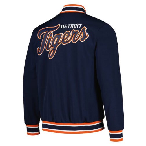 Secret Weapon Detroit Tigers Navy Satin Jacket - Image 2
