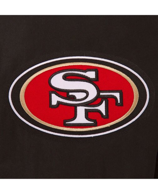 Men’s San Francisco Reversible 49ers Varsity Jacket - Image 4