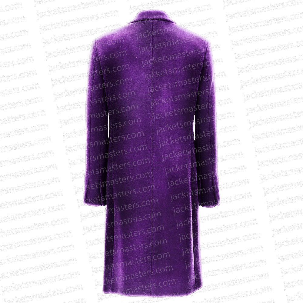 Doctor Who Richard E. Grant Purple Coat - Image 3