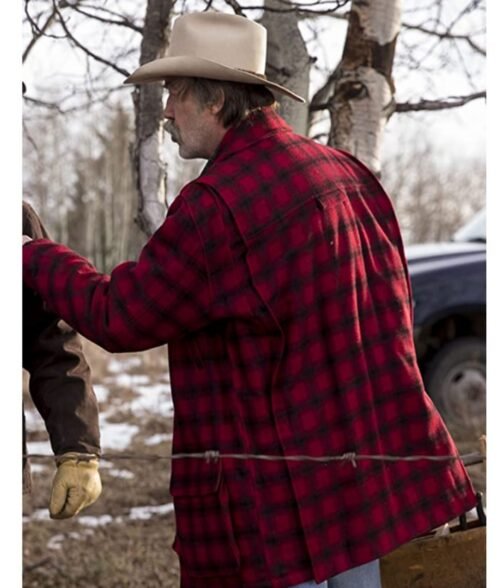 Heartland Shaun Johnston Red Plaid Jacket - Image 3
