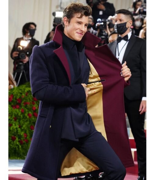 Met Gala Shawn Mendes Wool Coat - Image 7