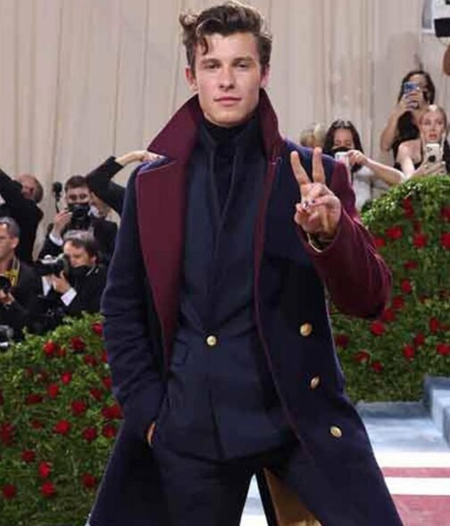 Met Gala Shawn Mendes Wool Coat - Image 15