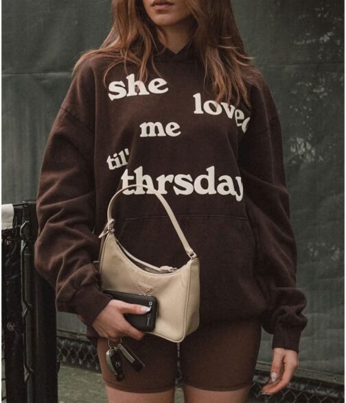 She Loved Me Till Thursday Fleece Pullover Unisex Hoodie - Image 7
