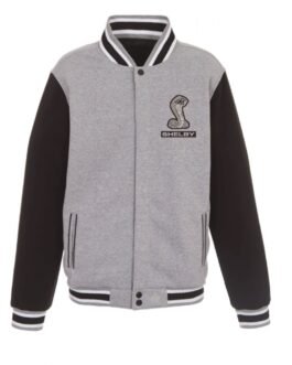 Varsity Cobra Shelby Black and Grey Jacket