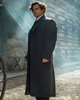 Henry Cavill Enola Holmes 2 Gray Wool Coat